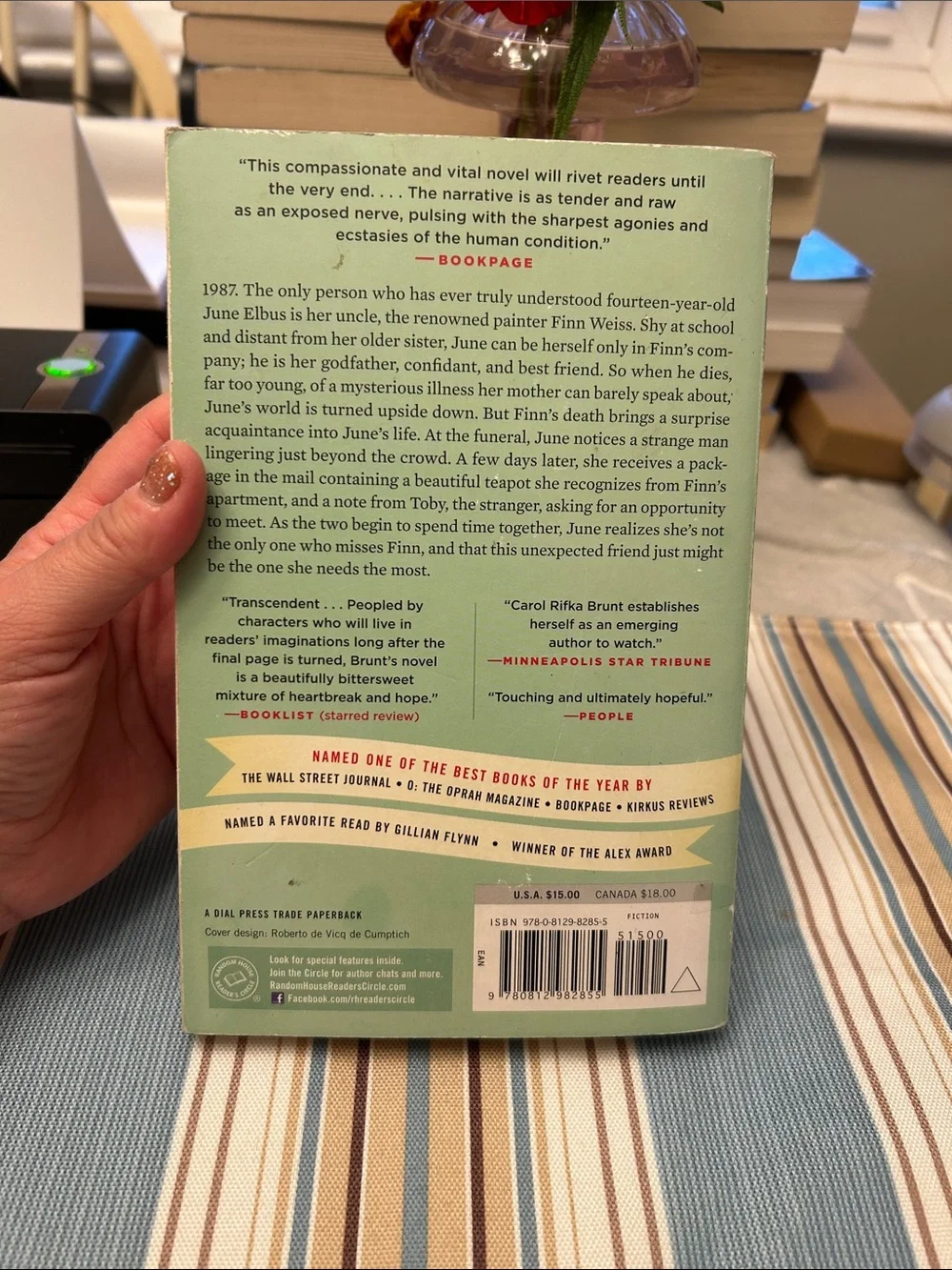 Classic Mint Green Paperback Novel - Tell the Wolves I'm Home